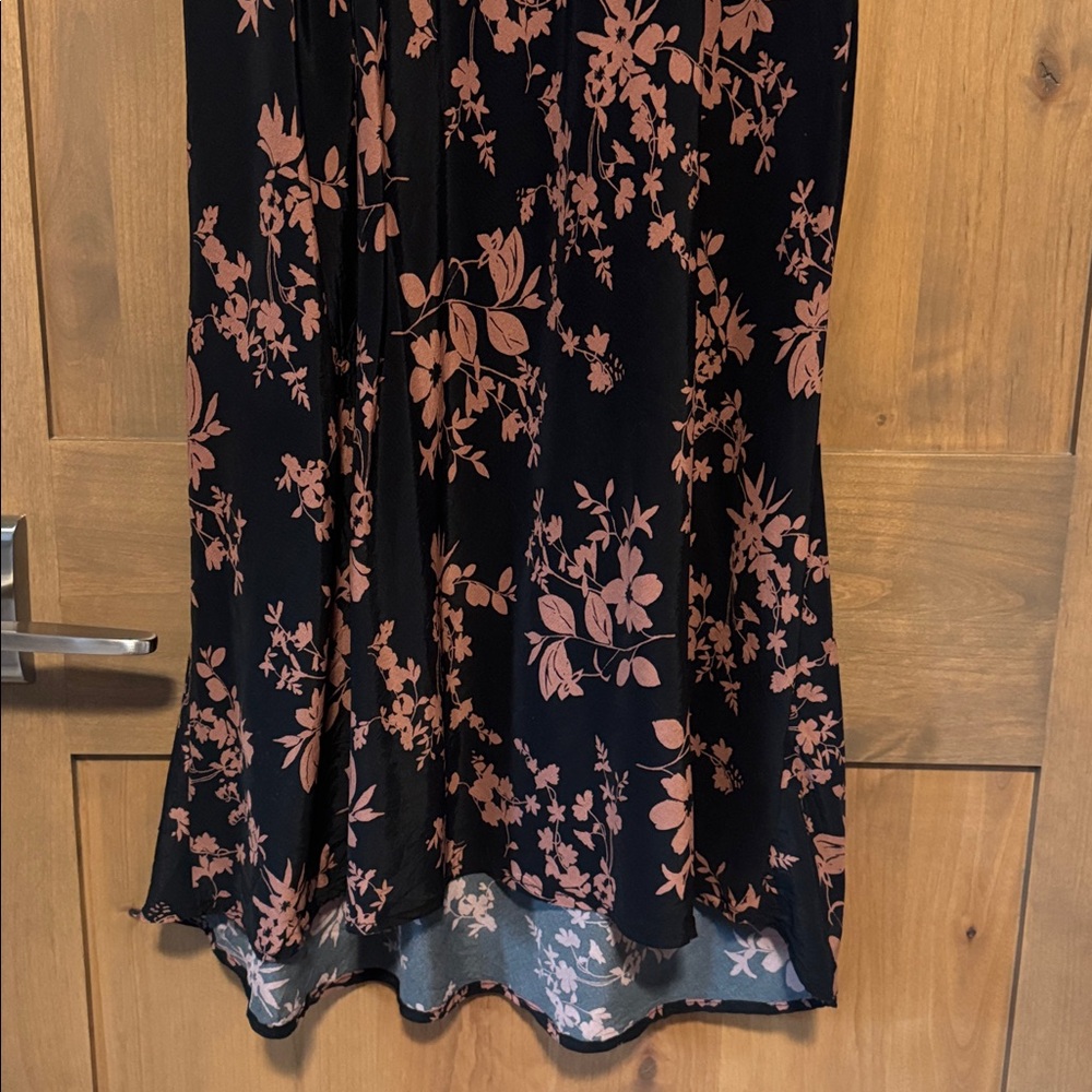 EUC A new day floral Maxi dress Womens M puff sleeve mermaid V Neck career Work - Picture 8 of 13